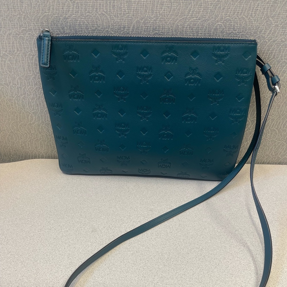 MCM Embossed Crossbody